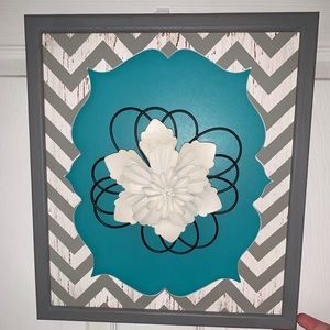 Home wall sign! Very pretty blue and gray!